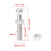 X Autohaux 10mm M8x15mm M8x20mm M8x25mm M6x15mm M6x20mm Car Gas Strut Ball Studs Silver Tone for Gas Struts Shocks 2 Sets 4 Sets