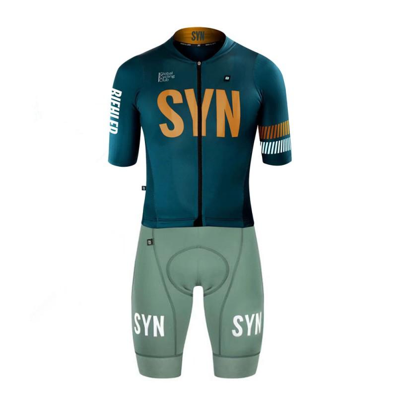 Mens Cycling Jersey Shorts Set Breathable Quick-Dry Road Mountain Bike Apparel