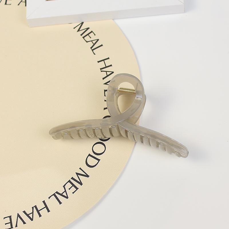 Минималистичный текстурированный зажим-краб для волос 13 см для женщин - Очень большой аксессуар для прически