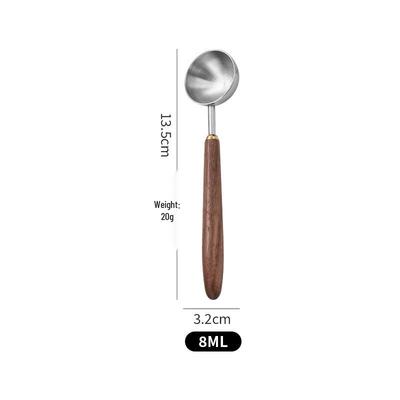 Stainless Steel & Walnut Coffee Measuring Spoon