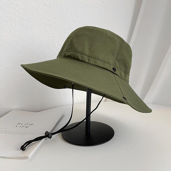 Custom Quick Dry Summer Men Bucket Hat Outdoor Uv Protection Wide Brim Hunting Hiking Hat Fisherman Hat Beach Sunscreen Cap
