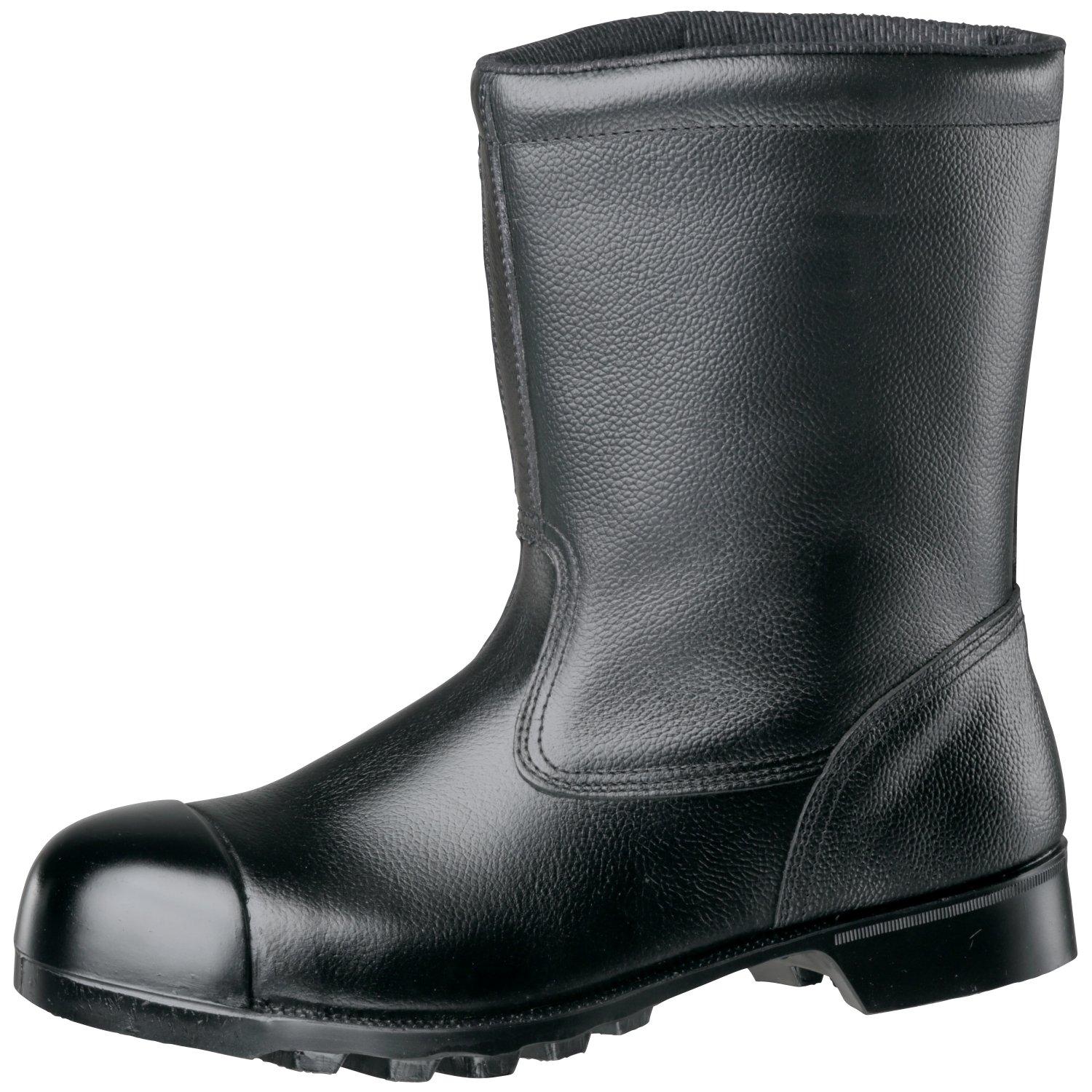 

Heavy Work Safety Shoes JIS Standard Half Boots Steel Toecap Heat Resistant Toe Guard W540N CAP Black cm [Midori Anzen] 25.5