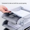 Deli 9217ES 3-Tier Hollow Mesh Horizontal File Tray