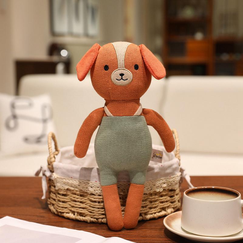 

Rabbit and Bear Plush Toy with Knitted Clothes – Cute Companion for Children 30 cm (0.1 kg)