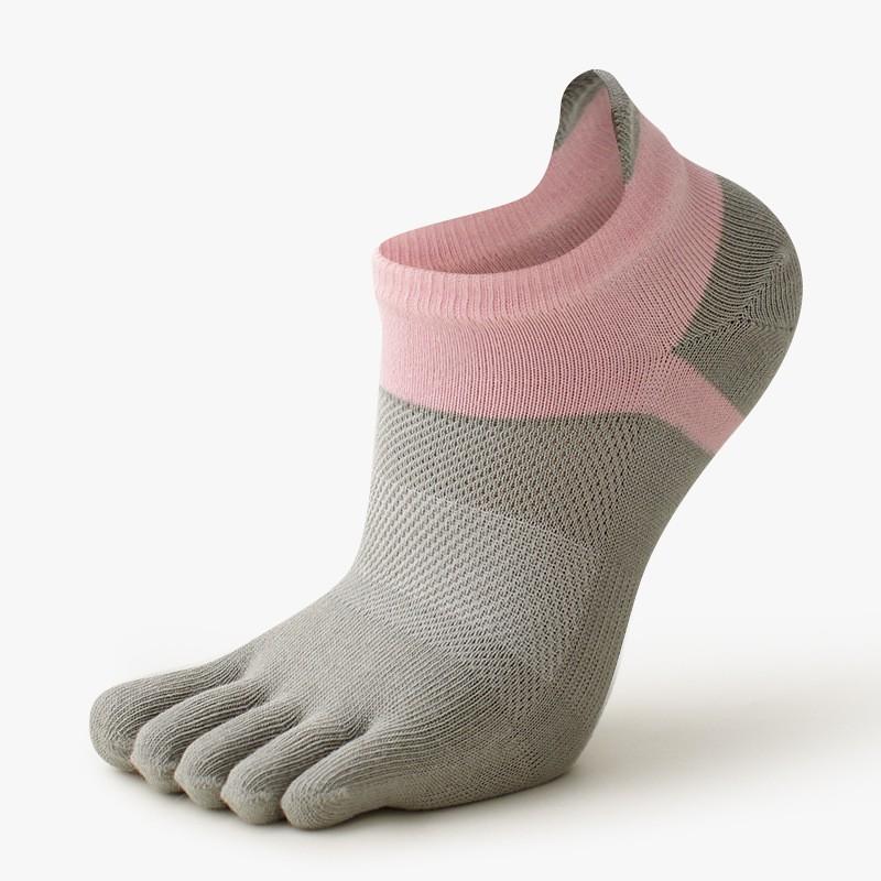 Womens Toe Socks Mesh Breathable Thin Low Cut Sports Cotton