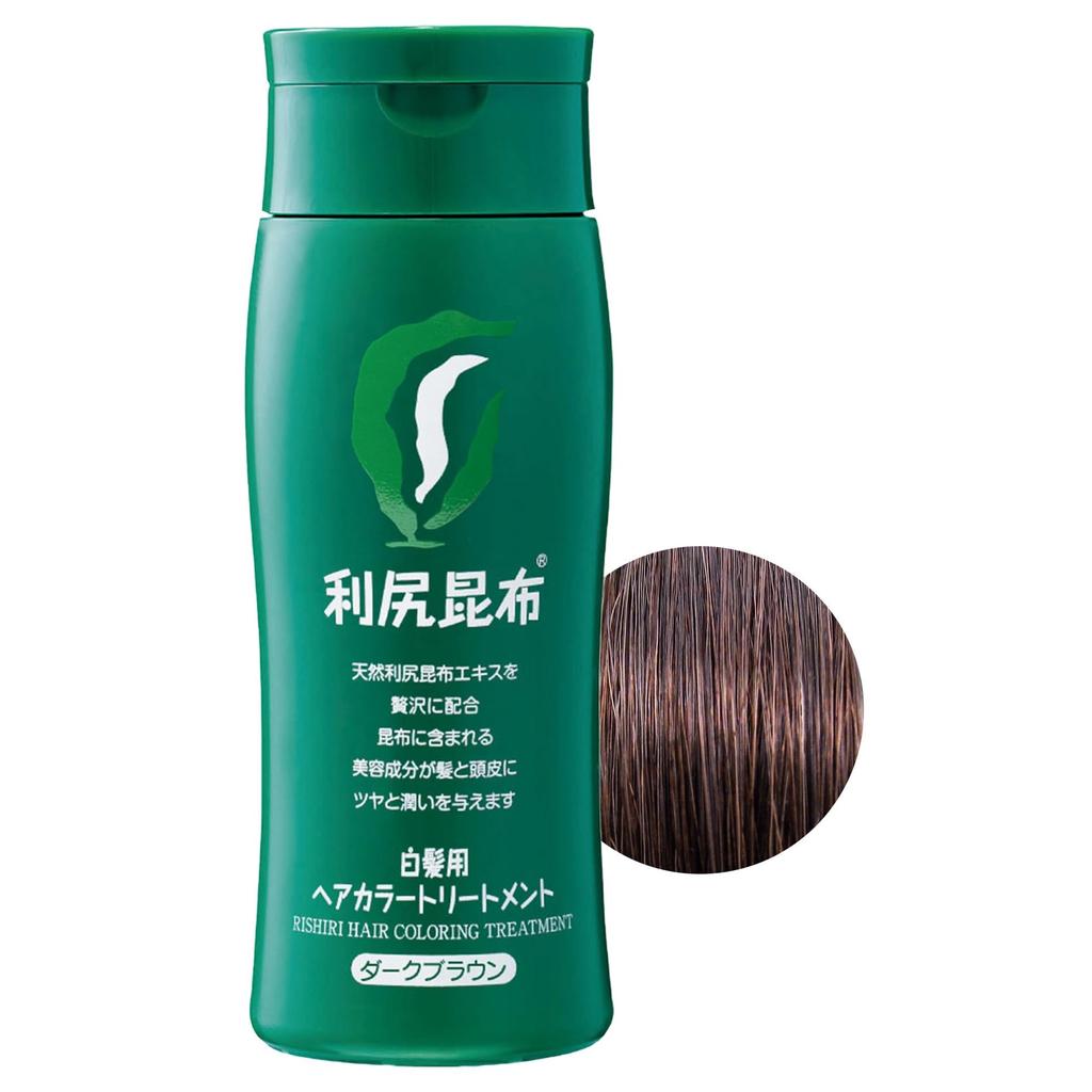 Sastty Rishiri Hair Color Treatment for Gray 200g Hair, (Dark Brown)