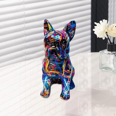 Tierstatue Hund Kreative Skulptur Ornament für Schränke Regal Schlafzimmer Wohnzimmer