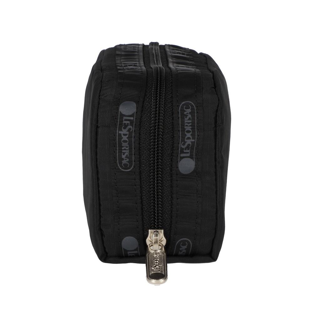 Lesportsac Recycled Black Rectangular Cosmetic Pouch [6511.R086]