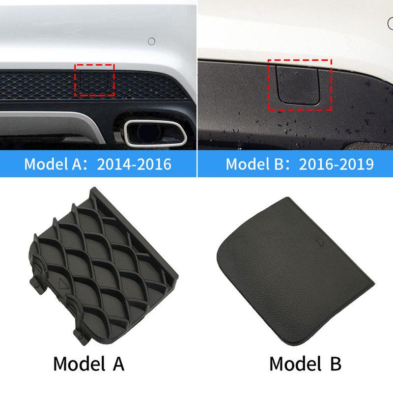 For Mercedes W117 Car Rear Bumper Tow Hook Cover Cap Black For Benz CLA Class 2014- C180 CLA180 CLA200 CLA220 CLA250 CLA300