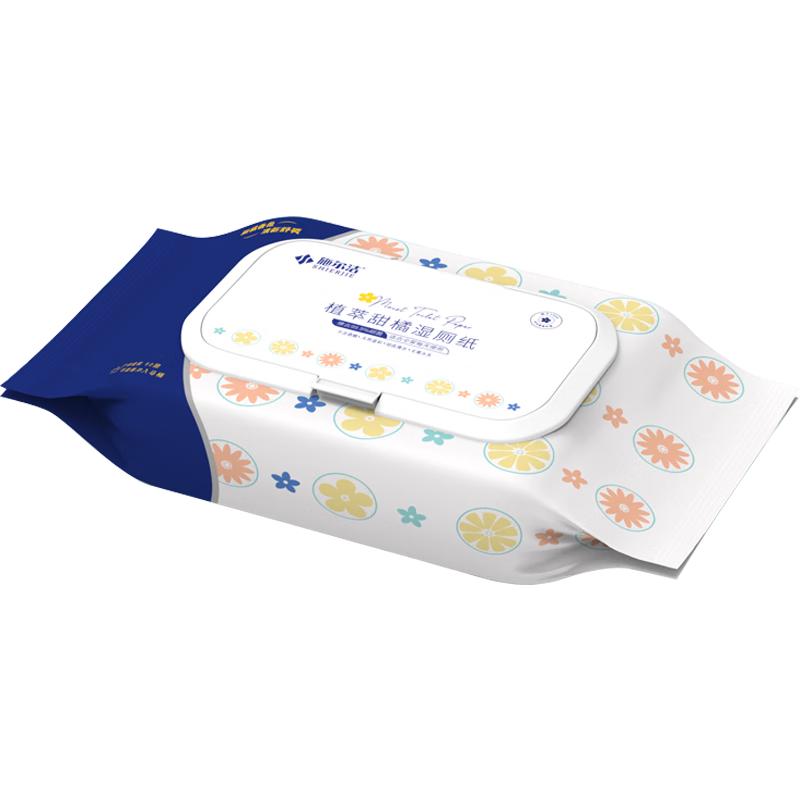 Shi Er Jie Botanical Sweet Orange Flushable Wet Wipes