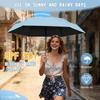 ZOMAKE Folding Ultra UV Light Heat UV Rain or Includes Waterproof Case Umbrella, Lightweight, Compact, Small, UPF50+ Protection, Blocking, Blocking,
