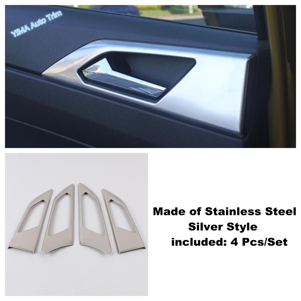 Inner Door Handle Bowl Decoration Cover Trim Kit Fit For VW Volkswagen Polo     - 2025 Car Styling Accessories