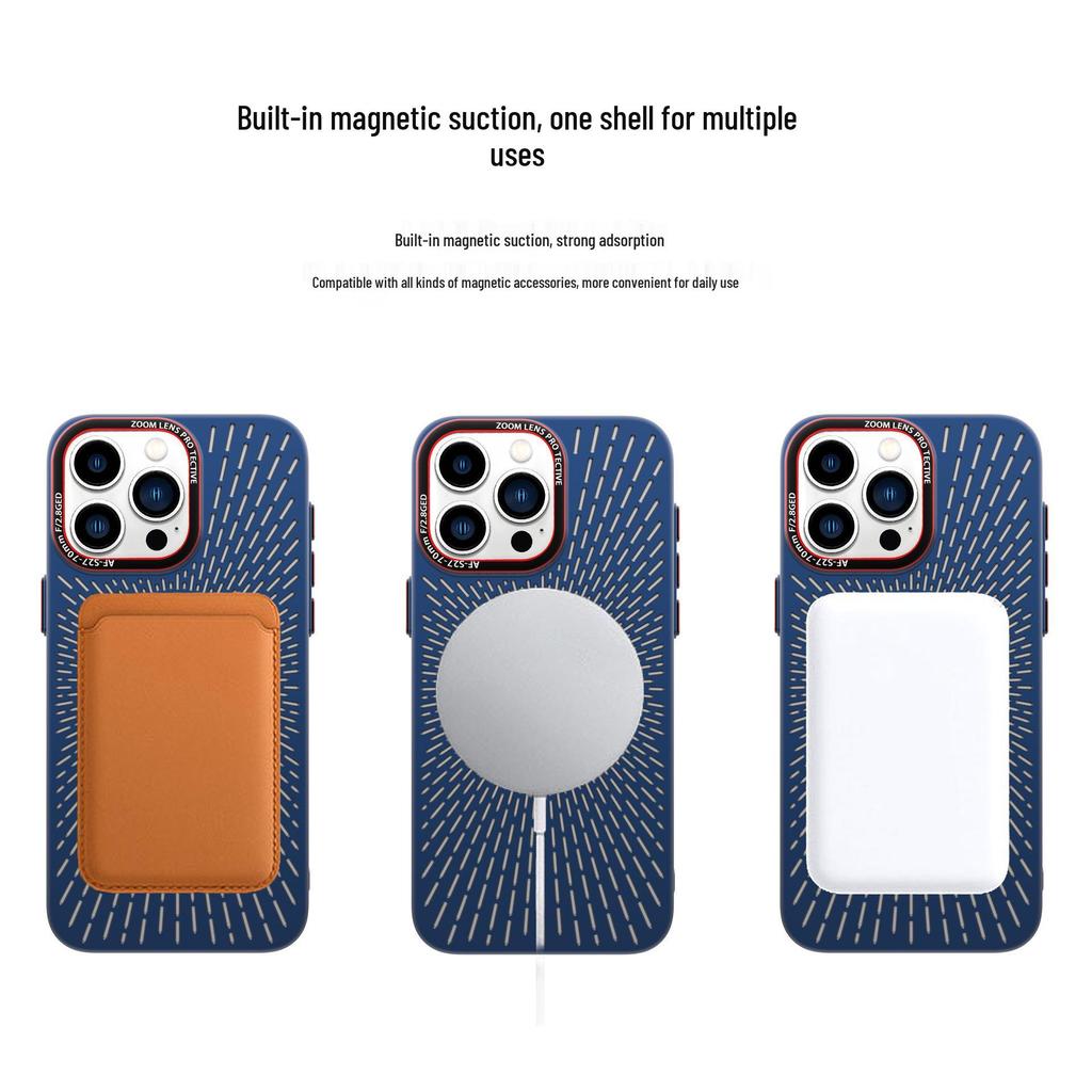 Magnetic Heat Dissipation Case for iPhone 16 Pro Max, Breathable Skin-Feel, Compatible with Apple 15 Pro