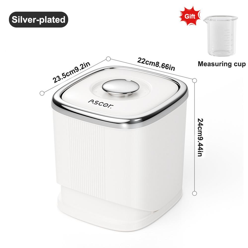 6KG Rice Container Rice Storage Box Sealed Cereal Dispenser with Buckle Insect Proof Grain Pet Food Container Kitchen Organizer