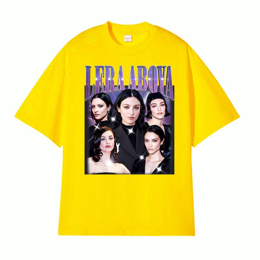 Lera Abova Vintage Graphic Tshirts Mens Women Clothing Fashion High Street T Shirt Hot Sale Oversized Cotton Comfort T Shirts