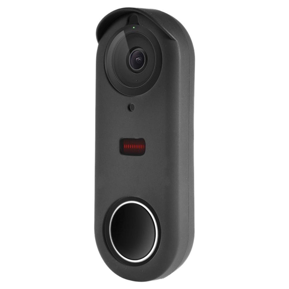 A84X-2X Silicone Case Designed For Google Nest Hello Doorbell Cover (Black) - Full Protection Night Vision Compatible