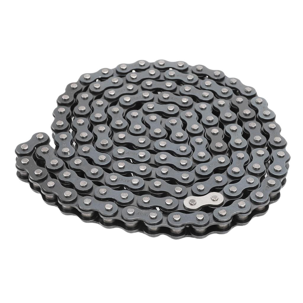 415 Chain, Heavy Duty Go Kart Off-Road Bike Drive Chain 130 Link Metal Chain
