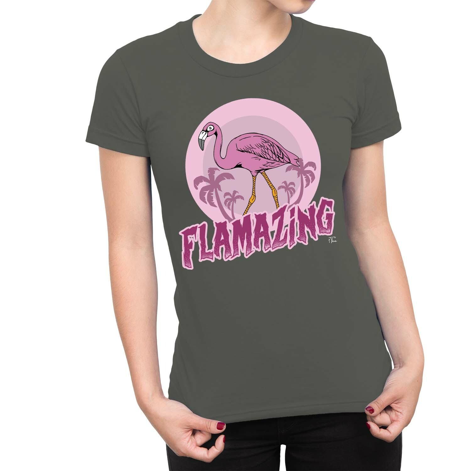 1Tee Womens Flamazing Flamingo T-Shirt XXL