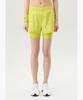 LECOQ Women'S 2-In-1 Leggings Pants - Lime (Qq222Epf41)