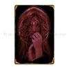 Girl Gothic Rosette Iii Metal Sign Party Plates Bar Customized Club Wall Decor Tin Sign Poster