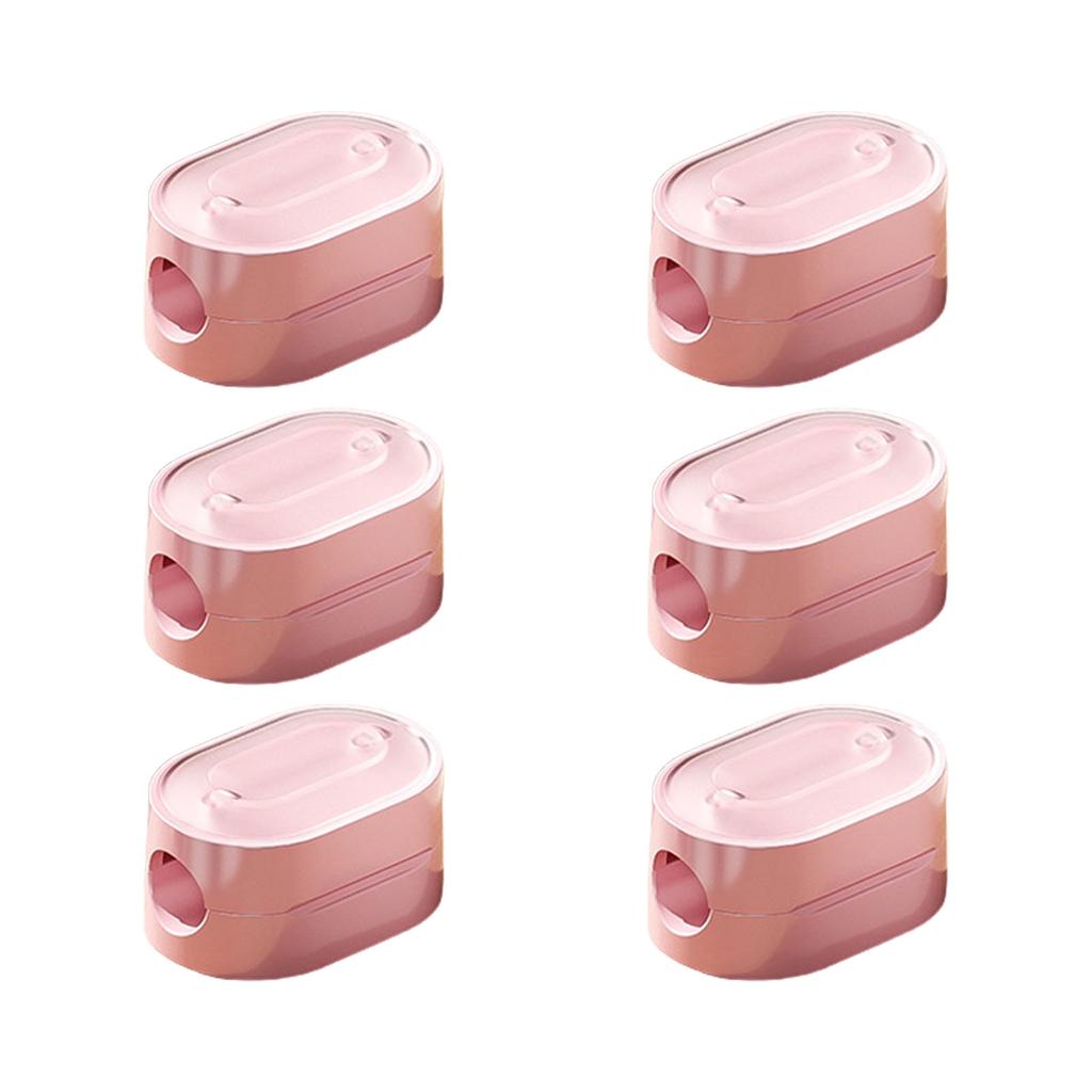 6pcs Cable Organizers Clip Adhesive Backed Designs for Easy Installation and Tangles Cord Managements Home or Office
