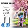 Kids Bike Training Wheels Bicycle Stabiliser Mounted Kit for 12 14 16 18 20 In Children Single Speed Bikes