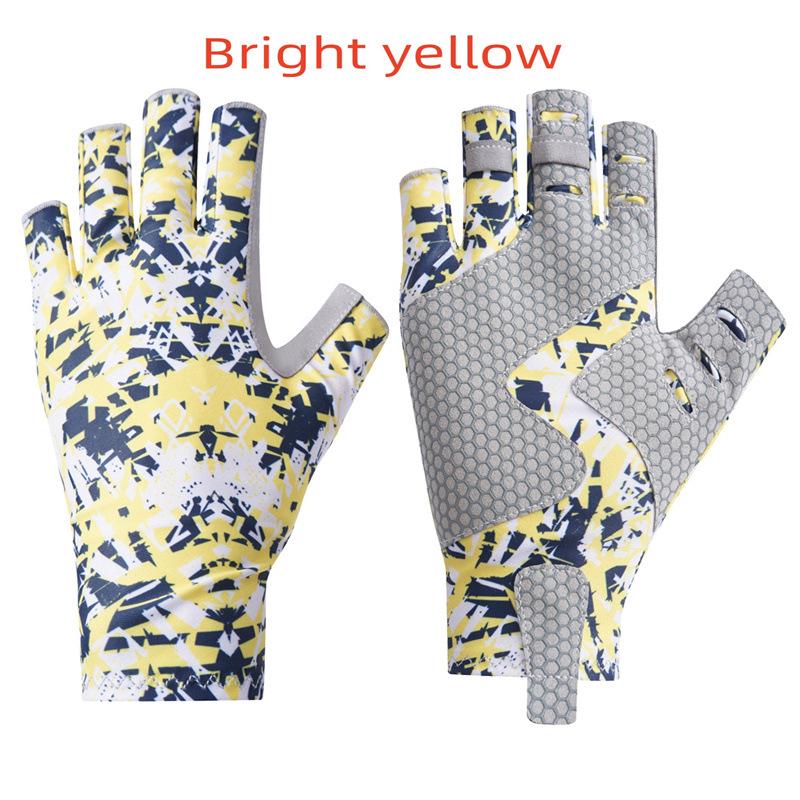 Men's Wear-Resistant Non-Slip Half-Finger Fishing Gloves, Breathable & Sweat-Absorbent for Outdoor Lure and Sea Fishing