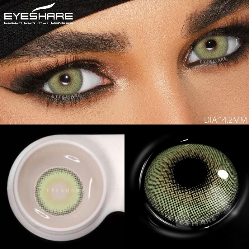 1 Pair Colorful Contact Lenses for Eyes Blue Eye Color Lenses Gray Colored Pupils for Eyes Green Lenses Eye Contacts