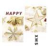 Shatterproof Christmas Ornaments 70X Stars Balls Stockings Snowflakes Christmas Decorations For Tree Classic Christmas Decor