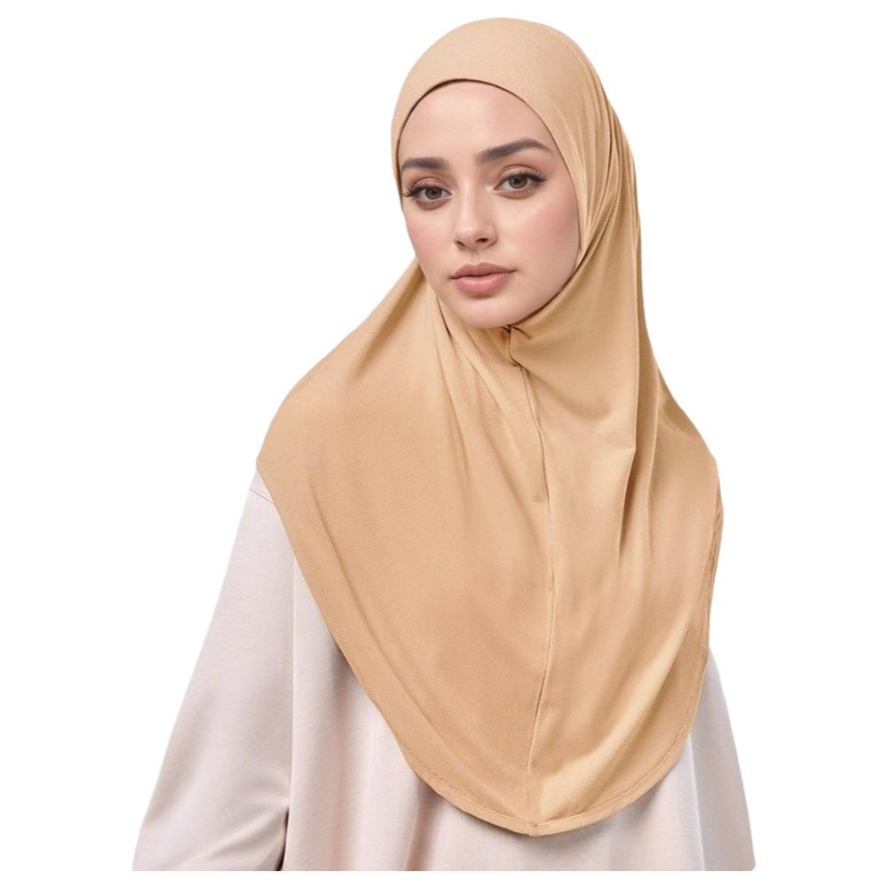 

Solid Color Eid Al-Fitr Long Turban Breathable Hijab Head Wrap High-End Arab Lady Headscarf Ethnic верблюд