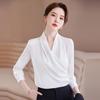 Women's V-Neck Long-Sleeve Blouse