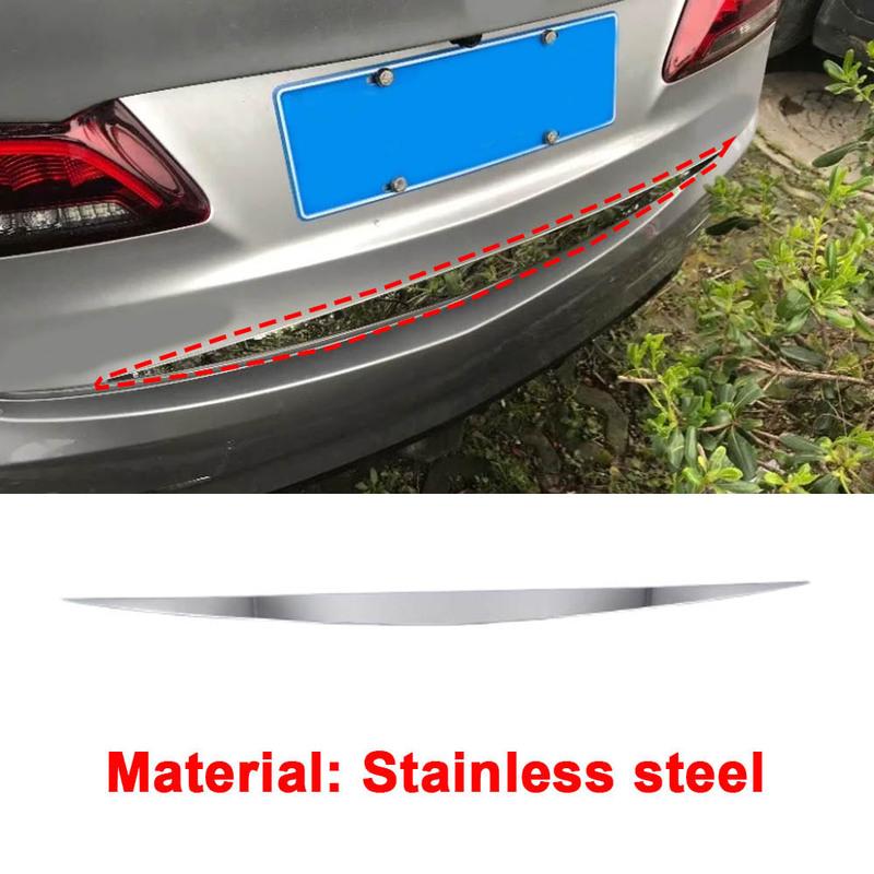 For Acura TLX 2018     Steel Rear Trunk Tailgate Lid Cover Door Frame Lid Tailgate Strip Trim Accessories