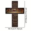Easter Festival Famous Painting Last Supper Digital Oil Painting Cross Church Wall Hanging Decoration