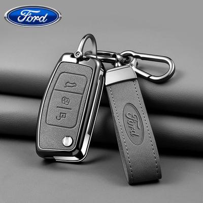 Car Sticker Ford Car Key Case Cover Shell For Ford Focus 2 MK2 Fiesta Mondeo Galaxy Falcon Territory Ecosport Kuga Escape Keycha