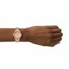 MODERN SOPHISTICATE Three-Hand Rose Gold Tone Stainless Steel Watch