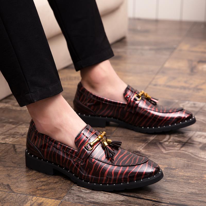 Fashion Men Tassel Loafers Mens Loafers Leather Man Shoes Leather Tassel Mocassin Homme Calzado Hombre Zapatos De Hombre Men Shoes
