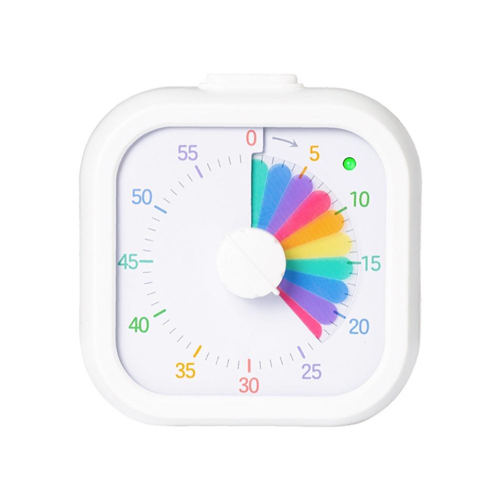 Silent Pause Function Visual Timer for Kids Rainbow Pattern Countdown Timer  Time Management Tool