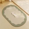 Bathroom Diatom Mud Floor Mat Special Carpet for Bathroom Floor Toilet Door Moisture Absorbing Fast-dry Anti-slip Mat