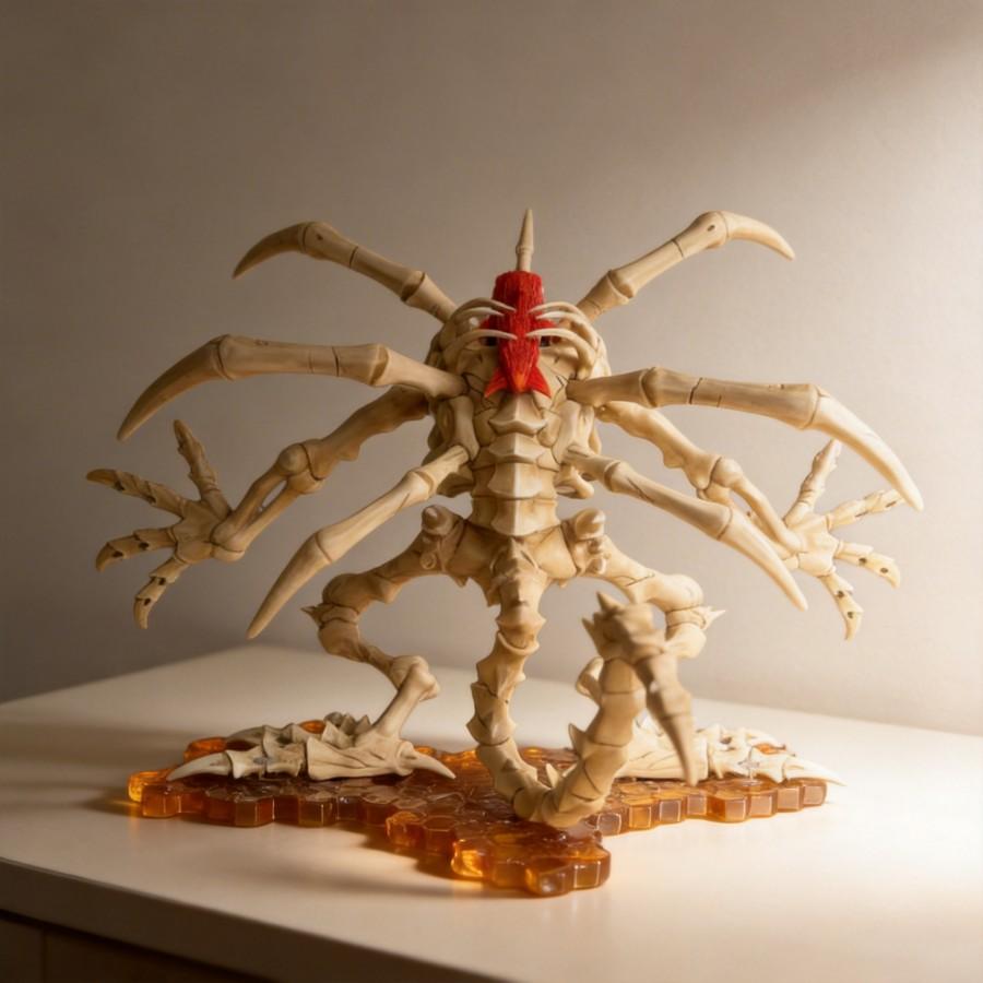 Digimon GK Skelett SkullGreymon Riesenwelle Mechanische Mutation Kampfstatue Figur in Box 30cm