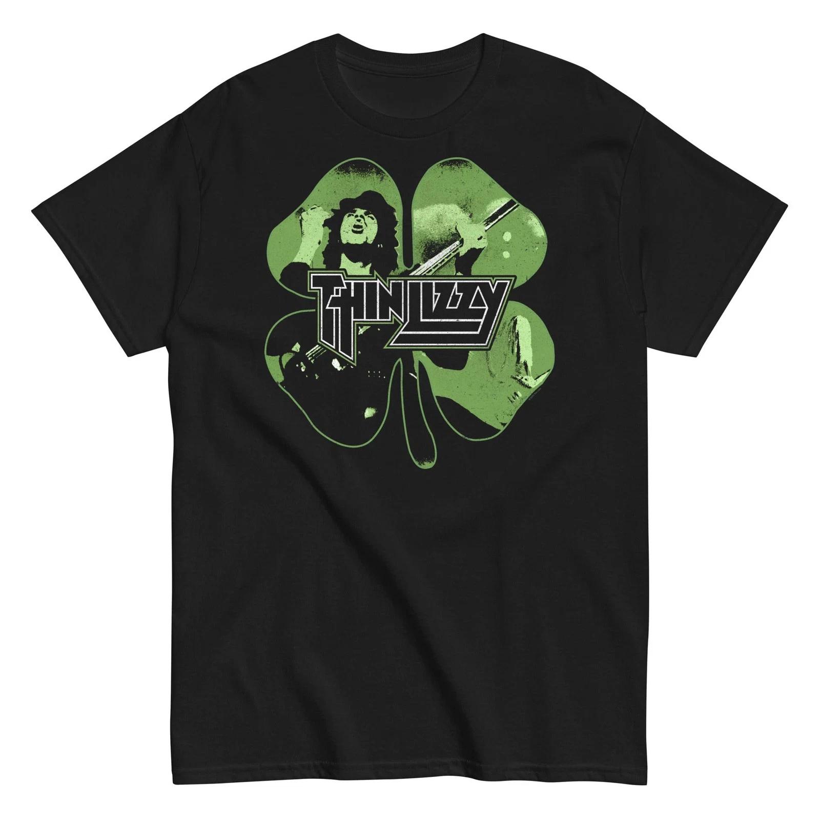 Thin Lizzy - 4 Leaf Icons T Shirt Black XXXXL