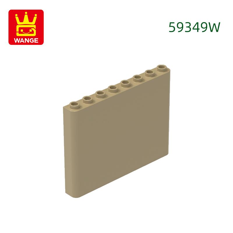 17Pcs/lot 59349 1x6x5 Houses Wall Construction Blocks MOC Accessories Works With Featuring Bricks Children Playthings Present Bo