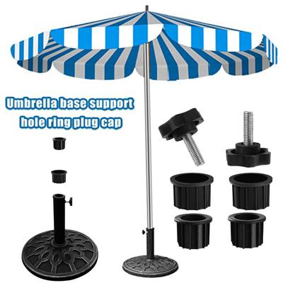 1 Set Umbrella Base Stand Replacement Parts High Stability Rustproof Wide Compatible Umbrella Hole Ring Plug Cover Accessories