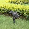 Pastoral Style Placard Cast Iron Garden Signage Iron Art Puppy Sign Lawn Horticulture Decoration Yard Lawn Signs Outdoor Decor