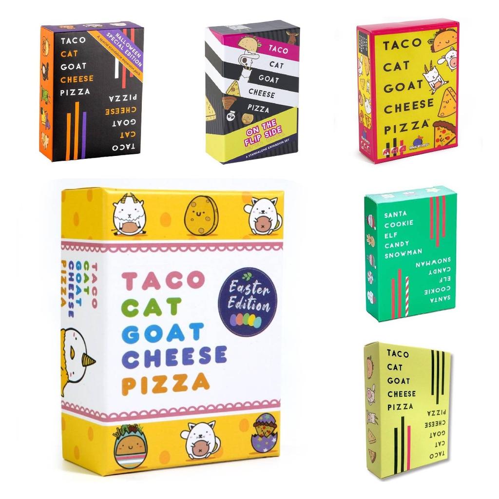 Taco Goat Cat Cheese Pizza Card Board Game Family Parties Interactive Gifts