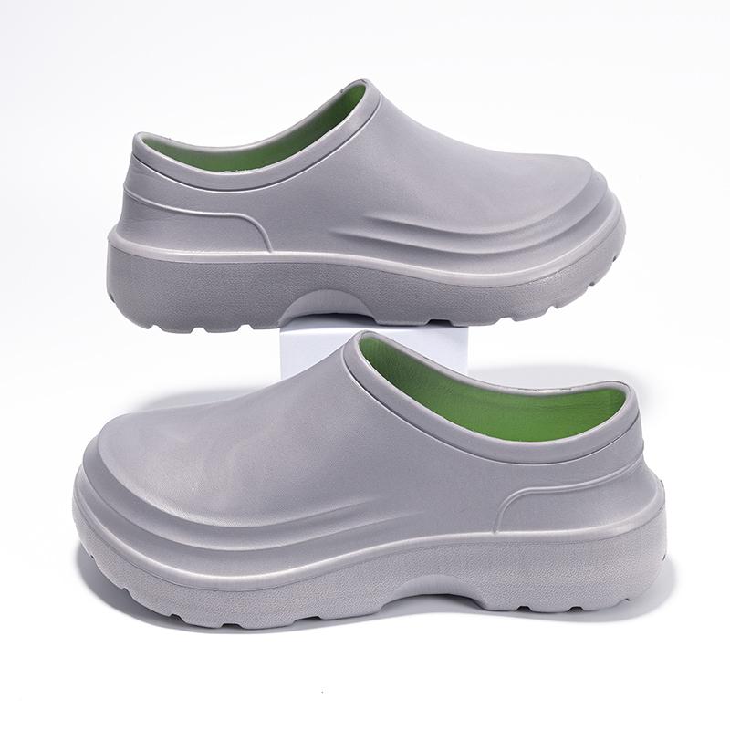 Men Work Chef Shoes Waterproof Oil-proof Kitchen Work Cook Boots Non-slip Ankle Rain Boots Man Hotel Restaurant Safety Footwear