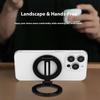 Portable Metal Phone Mount Double Magnetic Surfaces Foldable Design Universal Fit Stand for 4 to 6.7 Inch Smartphones