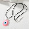 Trendy Blue Eye Necklace Eye Catching Resin Charm Necklace Pendant Necklace