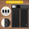 Automatic Chicken Coop Door Opener with Timer Seting & LCD Screen Anti-Pinch Design Full Aluminum Door for Chicken House