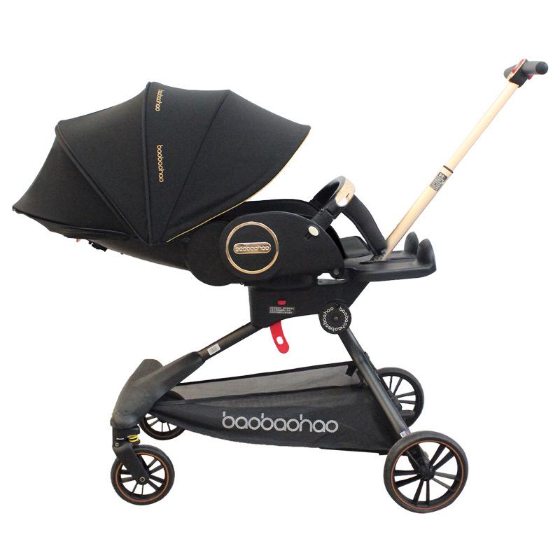 Baby Good V9-C Stroller: High Landscape, Adjustable for 0-6 Years, One-Key Fold, Two-Way Positioning