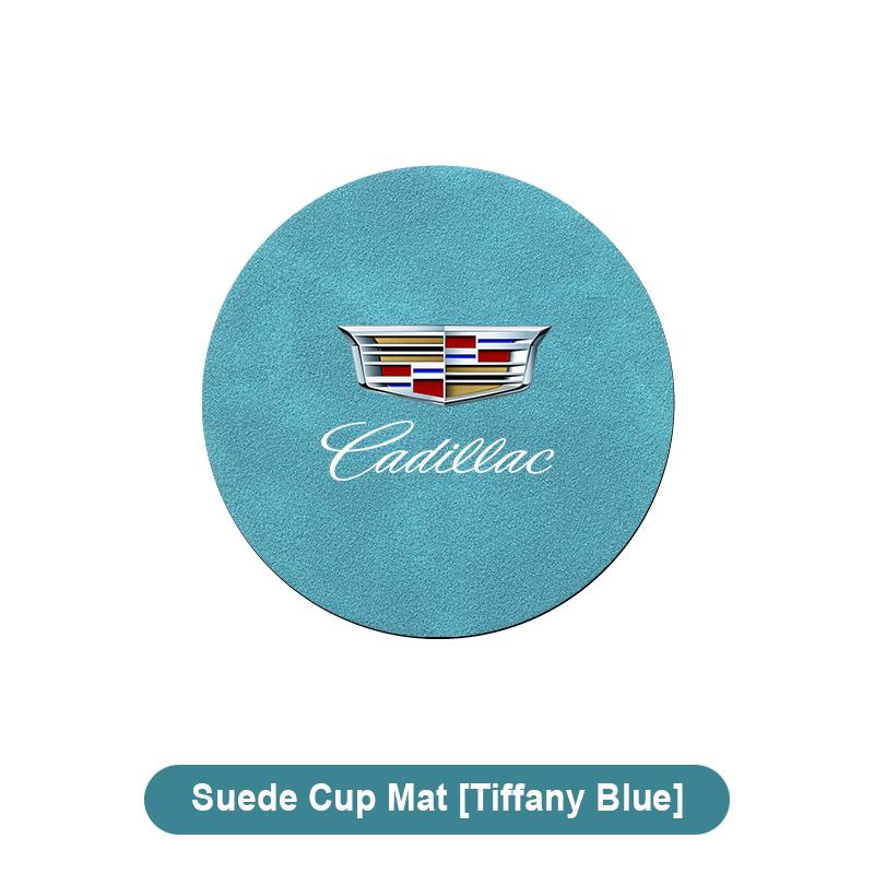 Car Water Cup Pad Non-slip Coaster Accessories For Cadillac CT5 CT6 CTS Seville ATS CT4 XTS Celestiq Ciel Escala SRX XT4 XT5 XT6 XLR ELR Elmiraj EXT